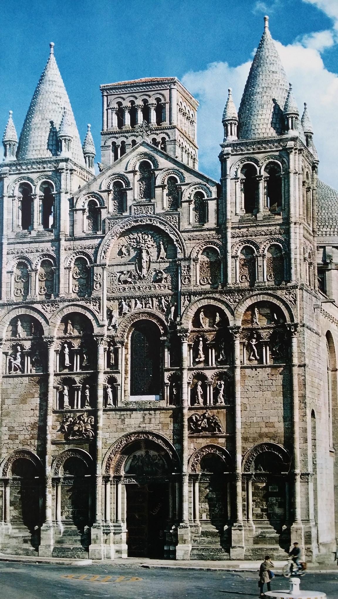 1960s France, Cathedral of Angouléme - Original Vintage Poster