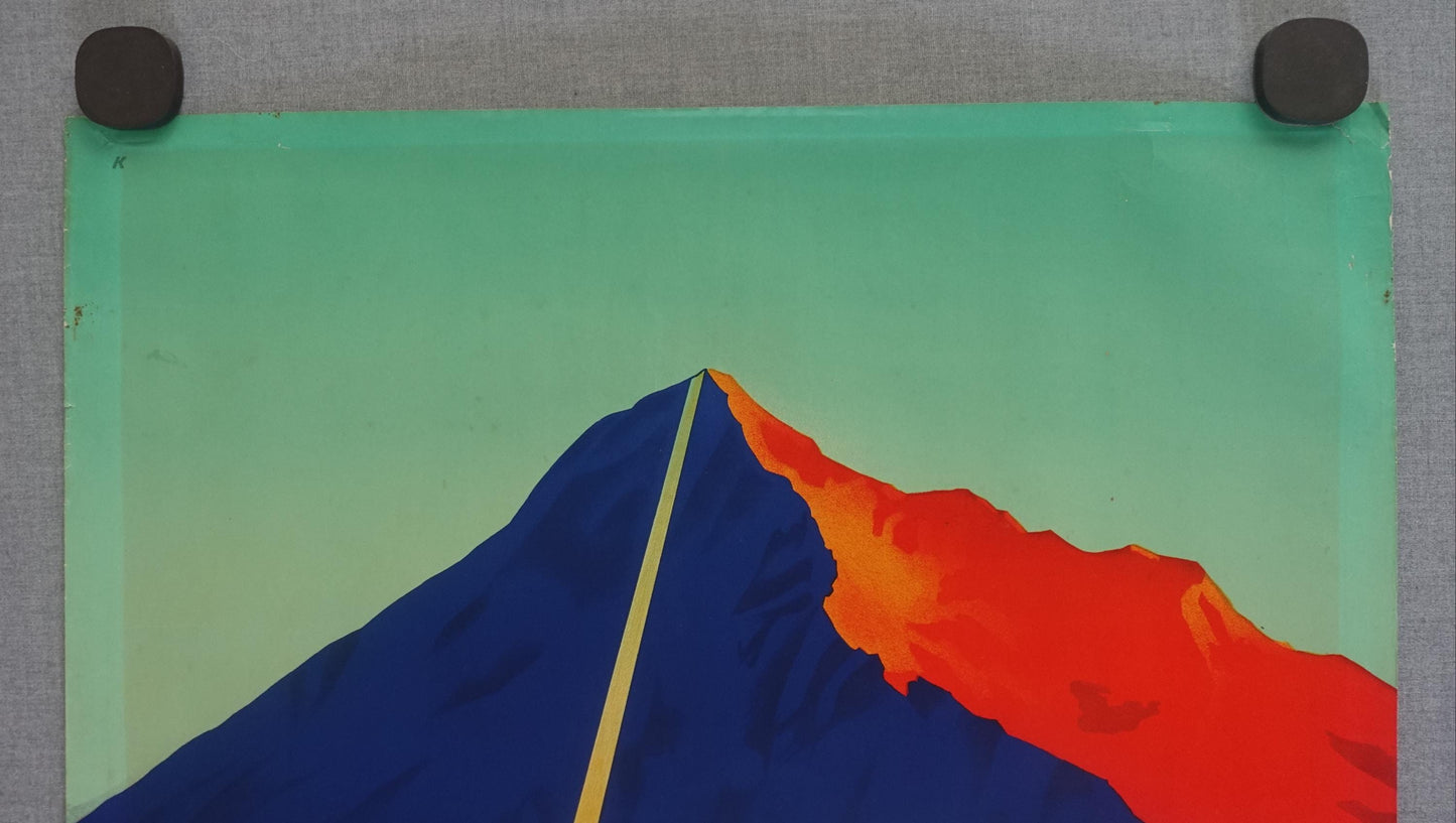 1930s Niesen Switzerland Ski Poster - Original Vintage Poster