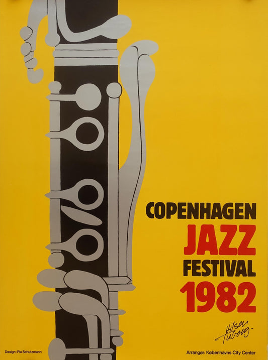 1982 Copenhagen Jazz Festival - Original Vintage Poster
