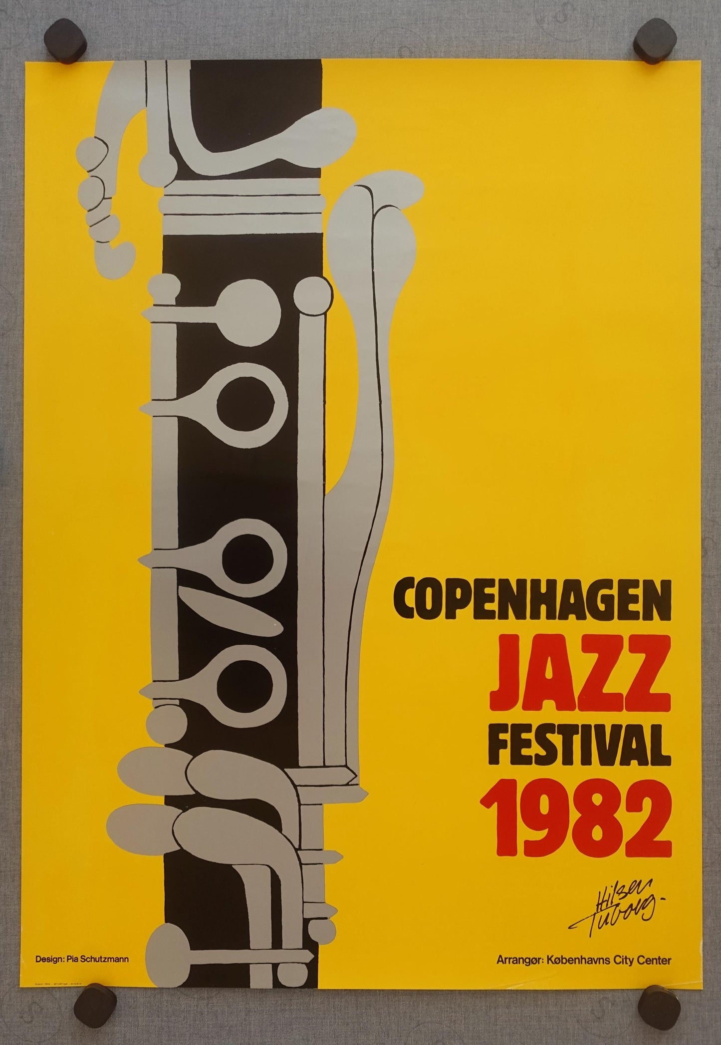 1982 Copenhagen Jazz Festival - Original Vintage Poster