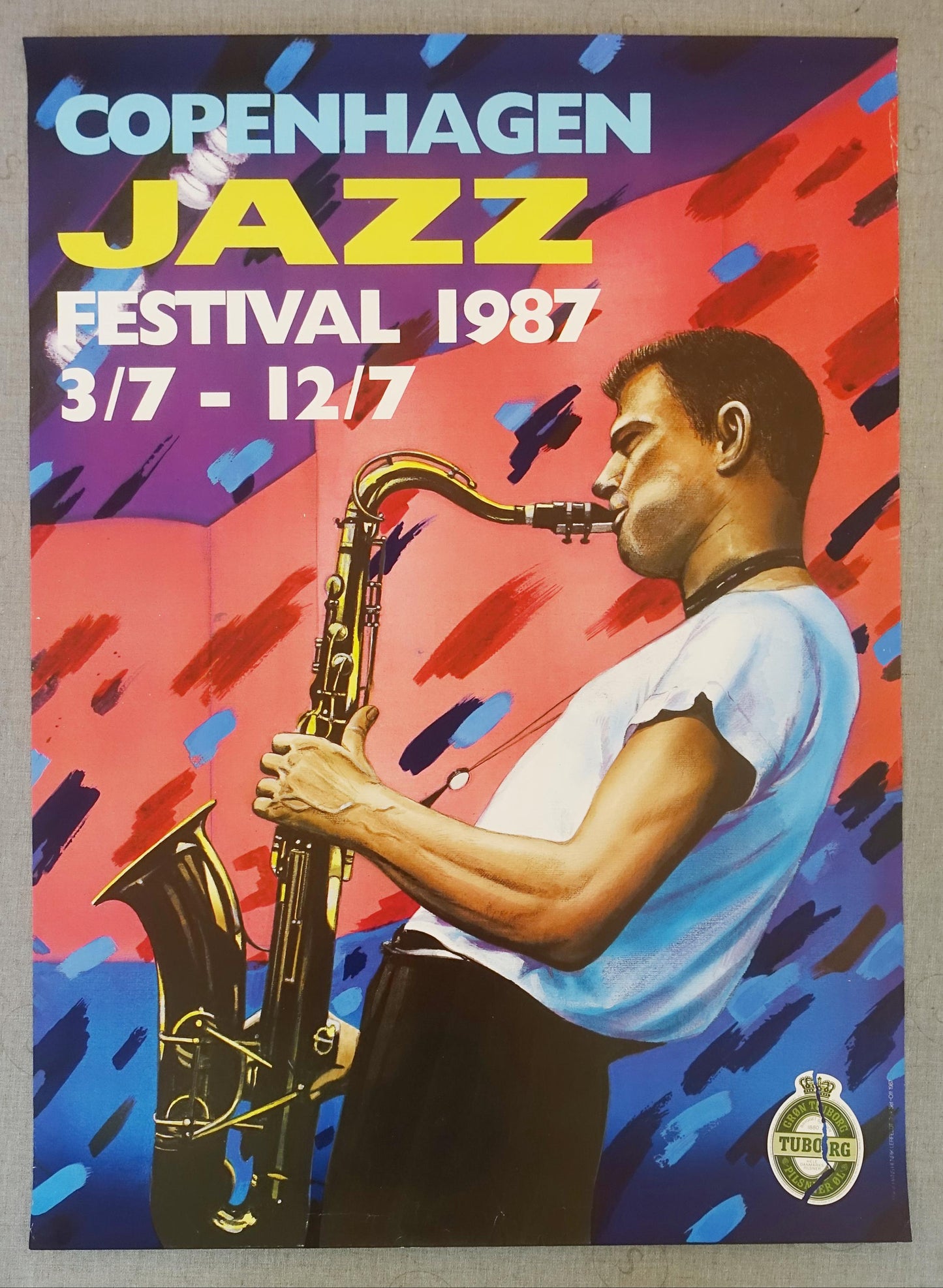 1987 Copenhagen Jazz Festival - Original Vintage Poster