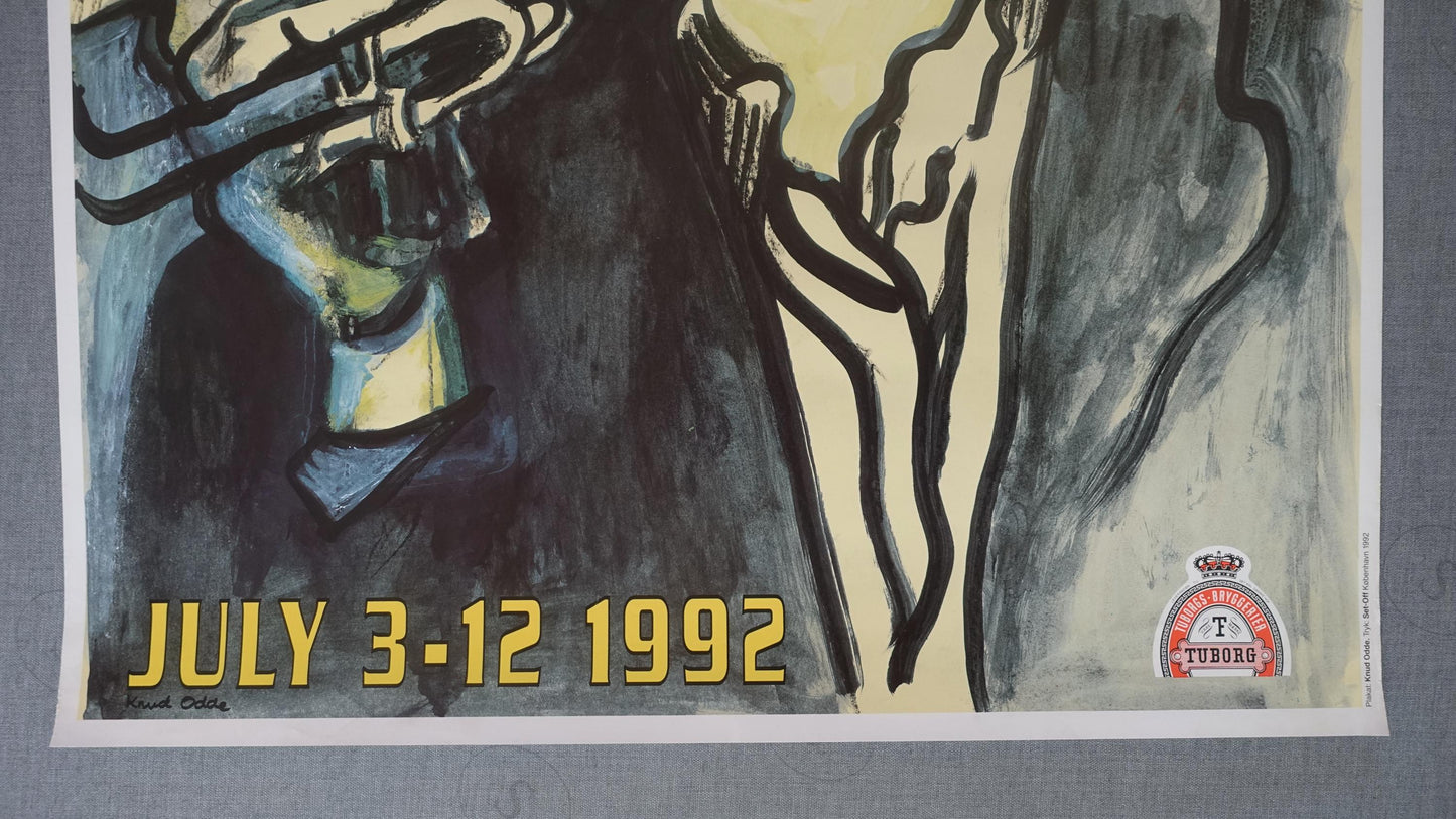 1992 Copenhagen Jazz Festival - Original Vintage Poster