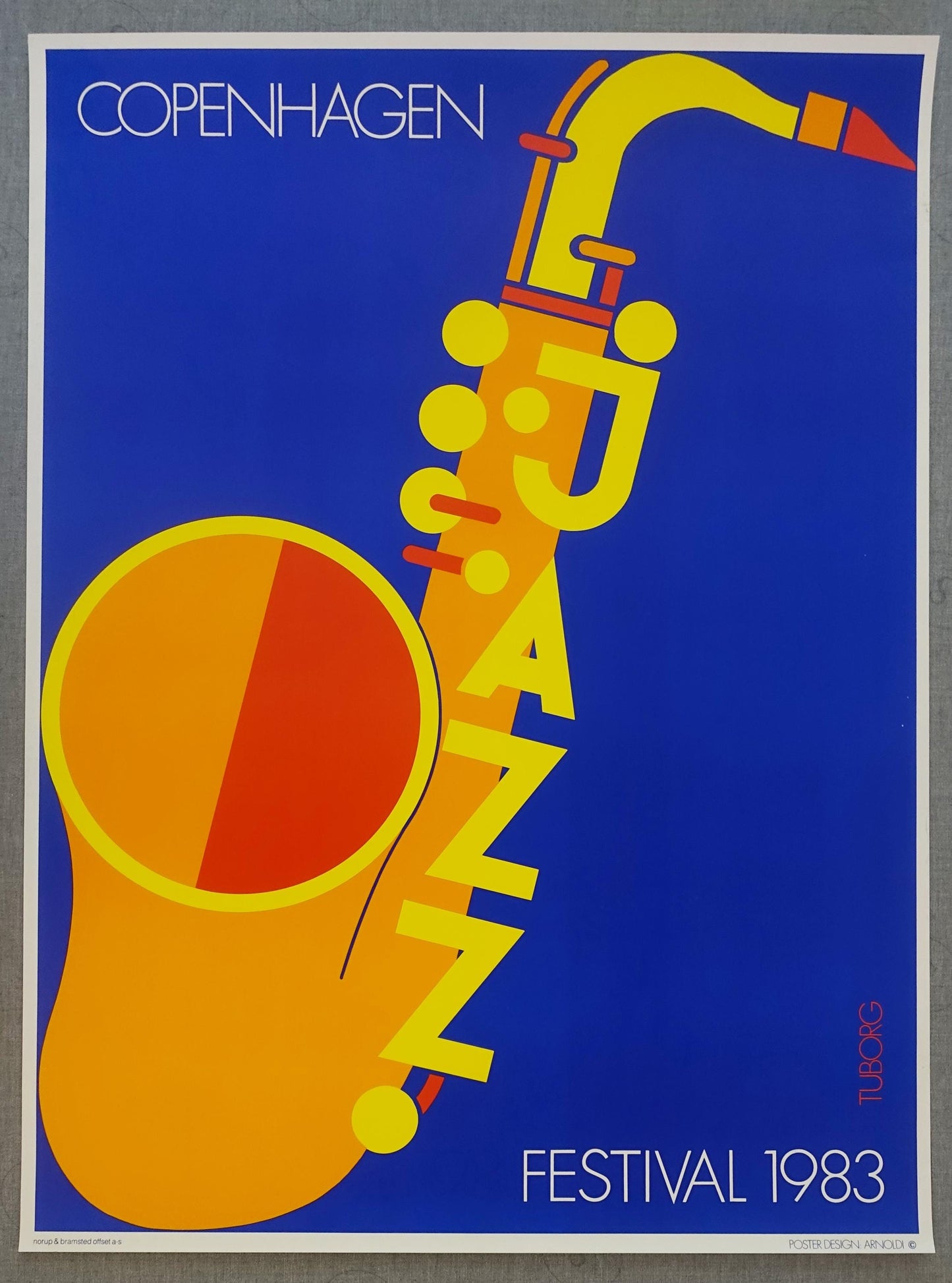 1983 Copenhagen Jazz Festival - Original Vintage Poster