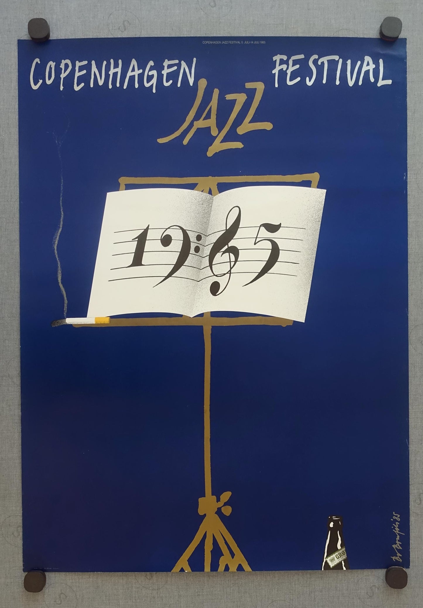 1985 Copenhagen Jazz Festival - Original Vintage Poster