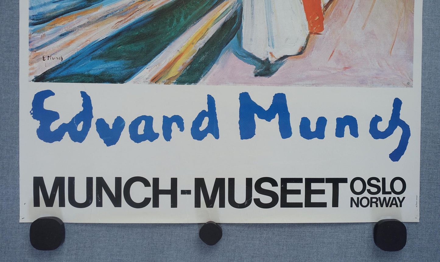 1970s Edvard Munch The Girls on the Bridge on Munch Museum - Original Vintage Poster