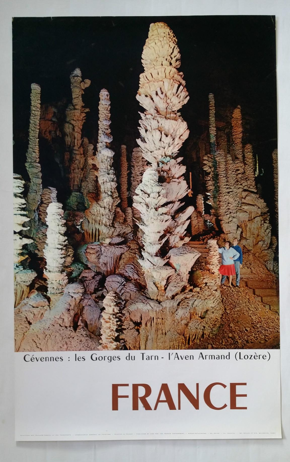 1960s France Travel Poster, Les Cévennes, Les Gorges du Tarn - Original Vintage Poster