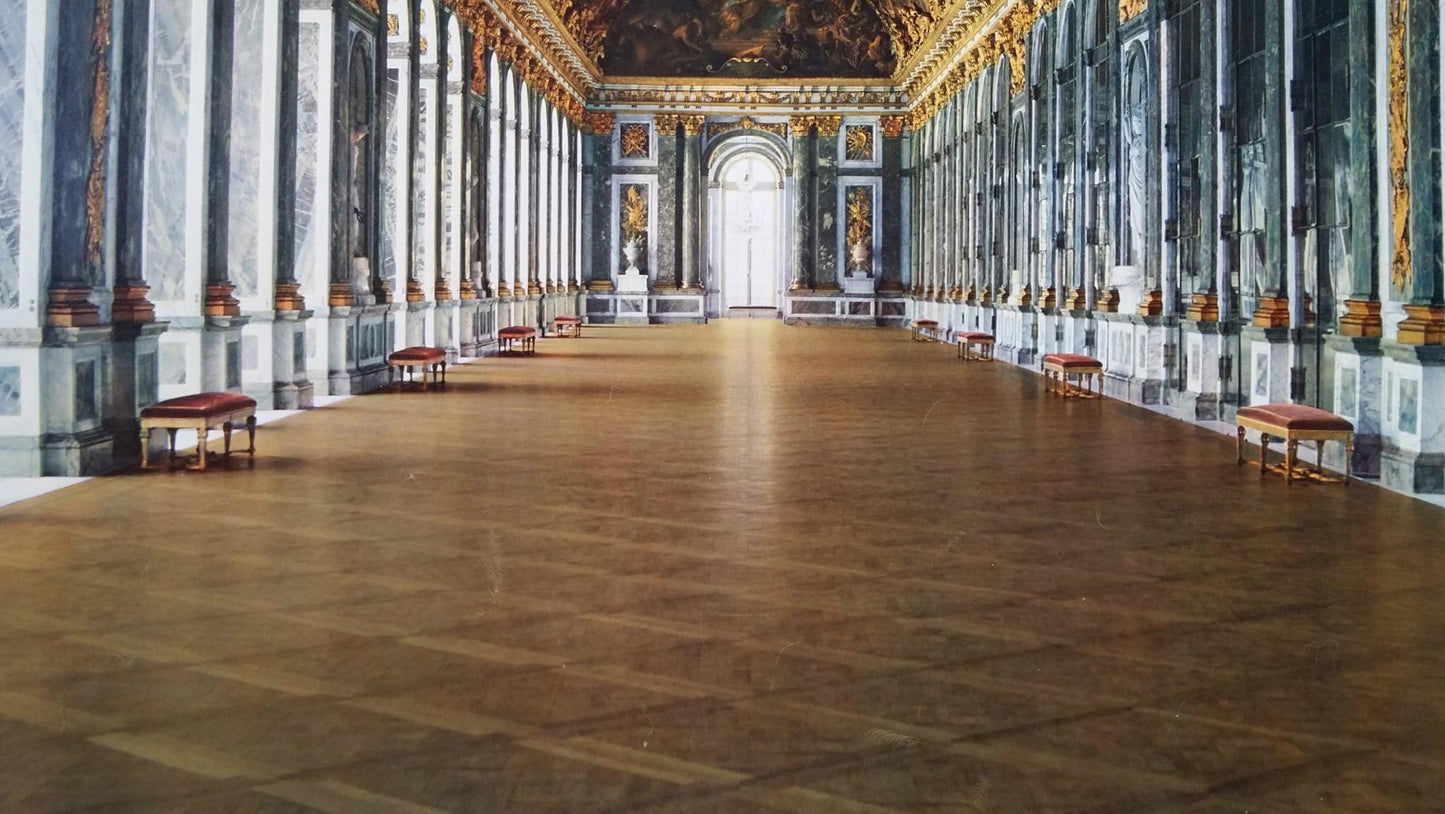1960s France, Versailles - La Galerie des Glaces - Original Vintage Poster