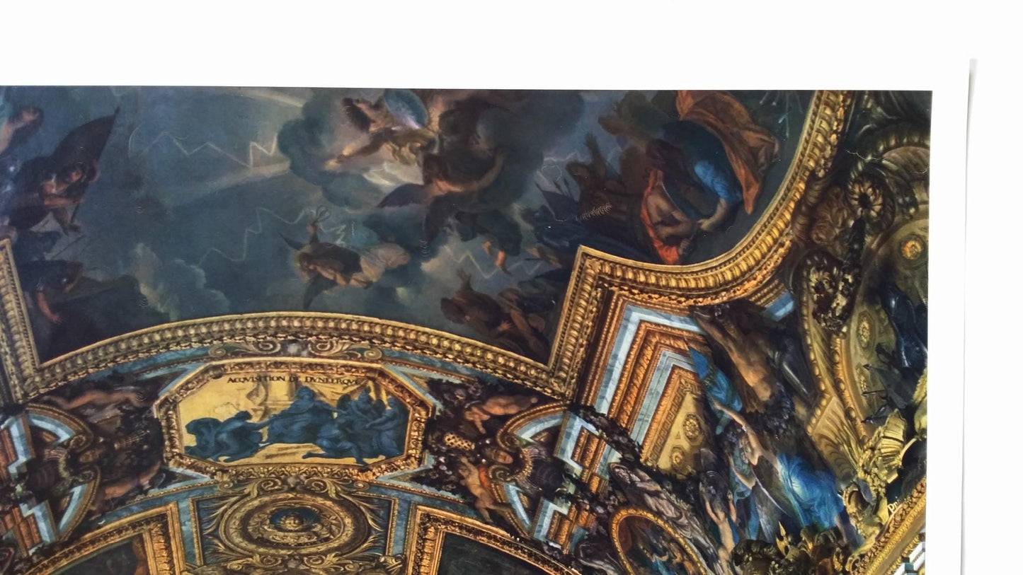 1960s France, Versailles - La Galerie des Glaces - Original Vintage Poster