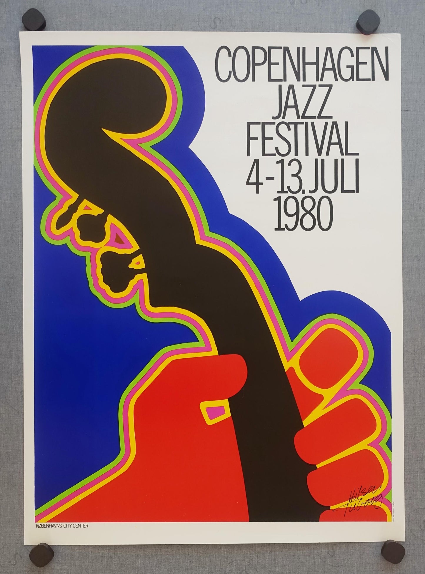 1980 Copenhagen Jazz Festival - Original Vintage Poster