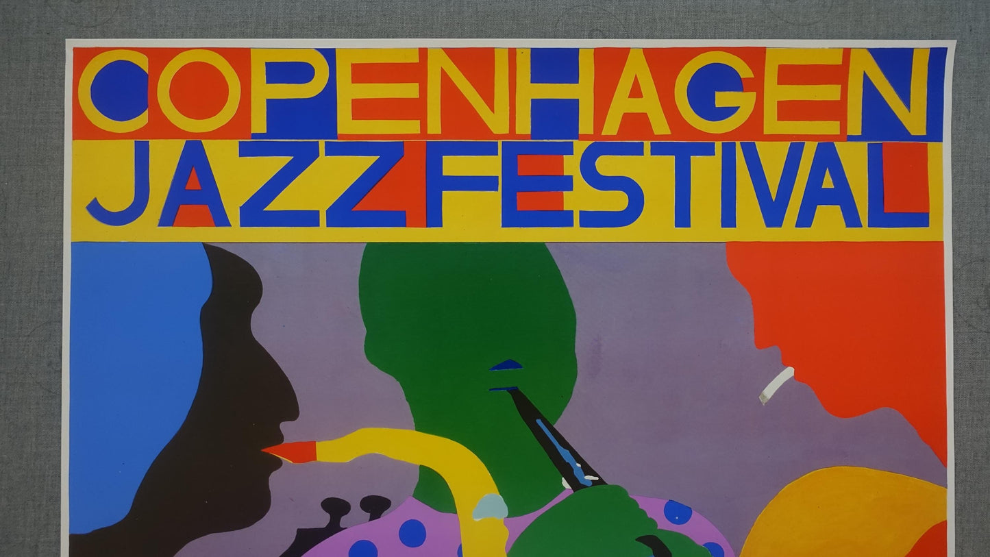 1989 Copenhagen Jazz Festival - Original Vintage Poster