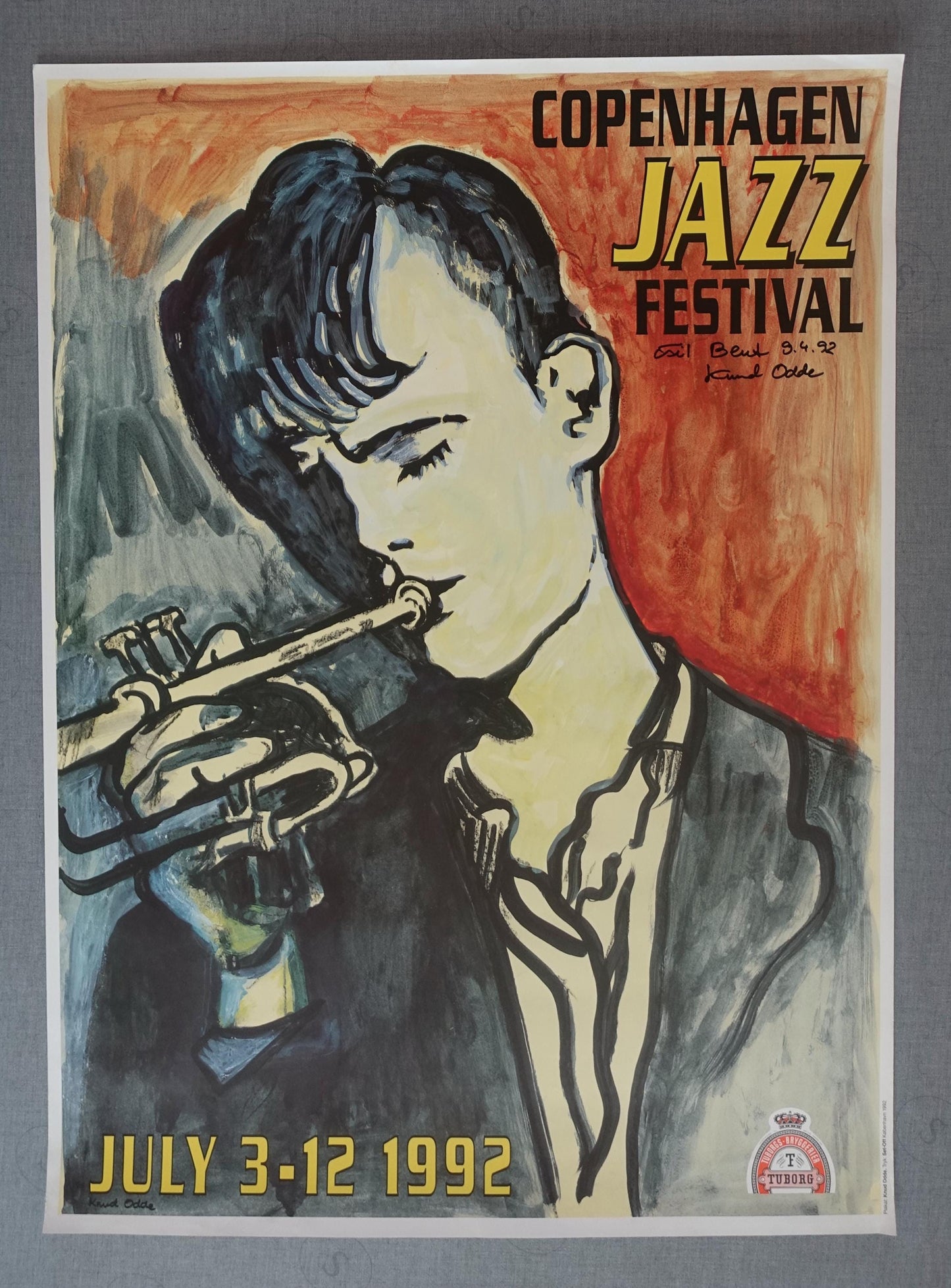1992 Copenhagen Jazz Festival - Original Vintage Poster