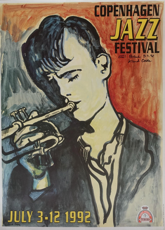 1992 Copenhagen Jazz Festival - Original Vintage Poster