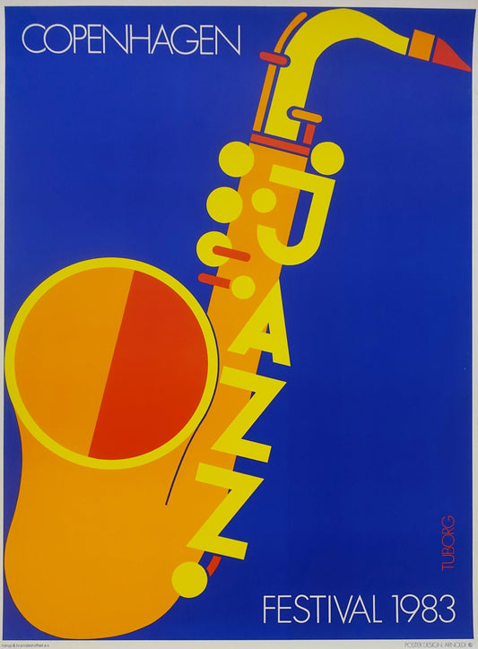 1983 Copenhagen Jazz Festival - Original Vintage Poster