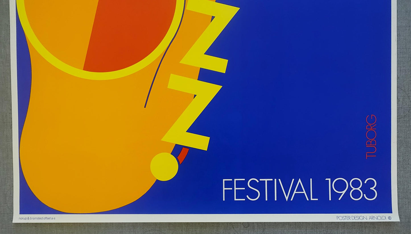 1983 Copenhagen Jazz Festival - Original Vintage Poster