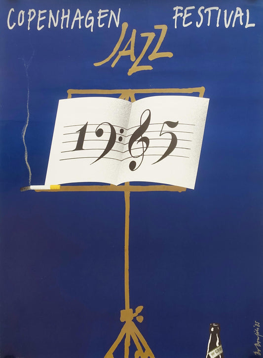 1985 Copenhagen Jazz Festival - Original Vintage Poster