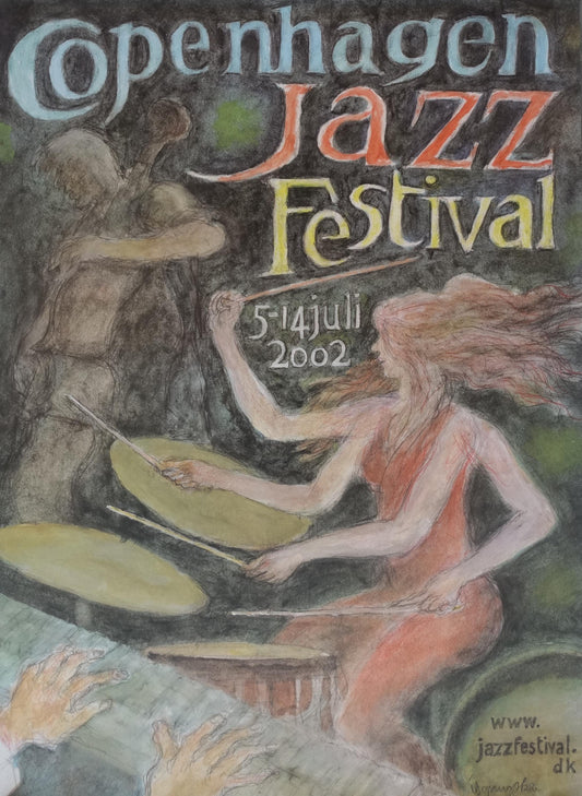 2002 Copenhagen Jazz Festival - Original Vintage Poster