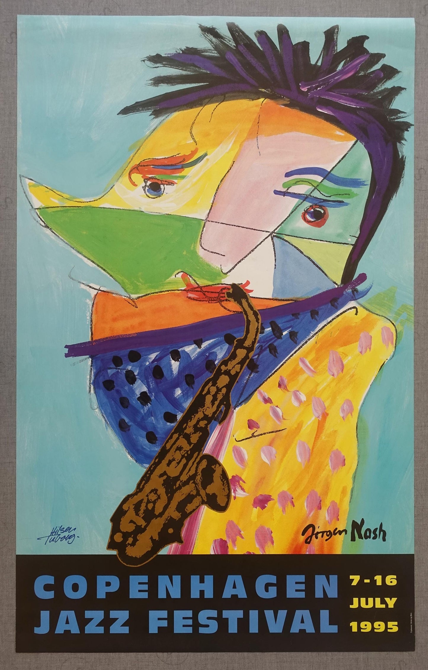 1995 Copenhagen Jazz Festival - Original Vintage Poster