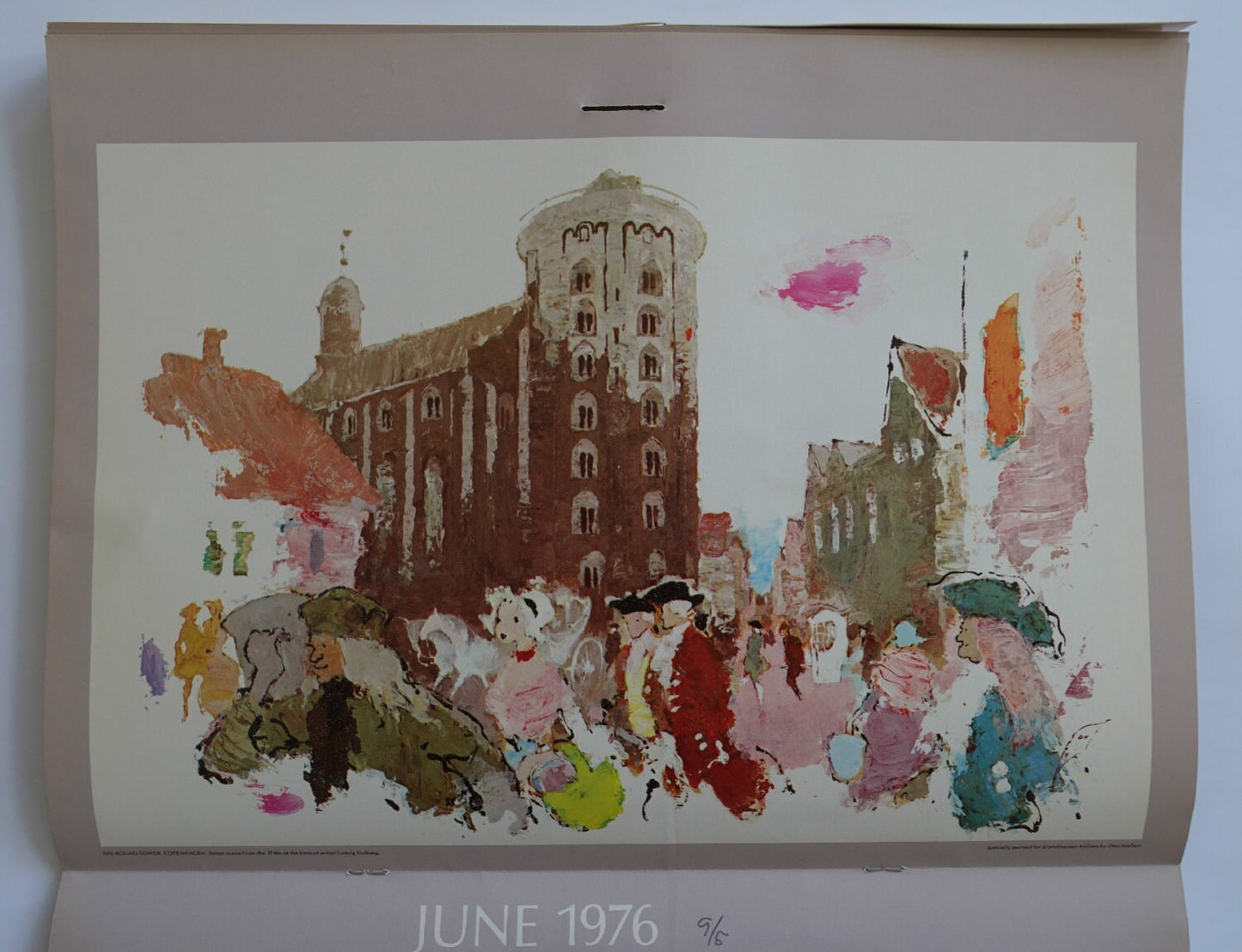 1976 SAS Airlines Calendar by Otto Nielsen - Original Vintage Calendar