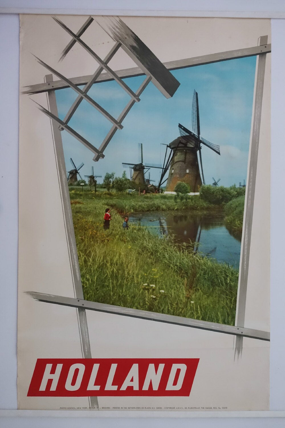 1960s Holland Travel Poster - Original Vintage Poster