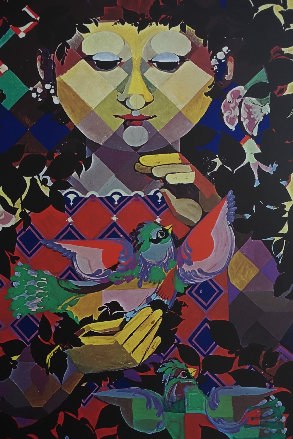 1970s Wiinblad Tapestry Layout - Original Vintage Poster
