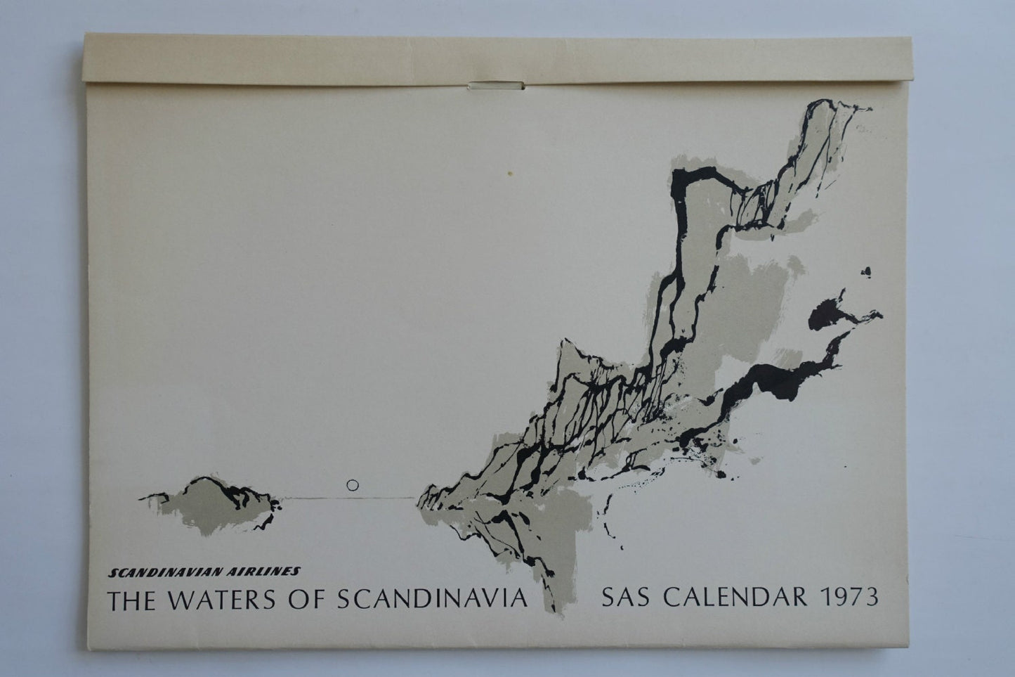 1973 Otto Nielsen SAS Airlines Calendar - Original Vintage Calendar
