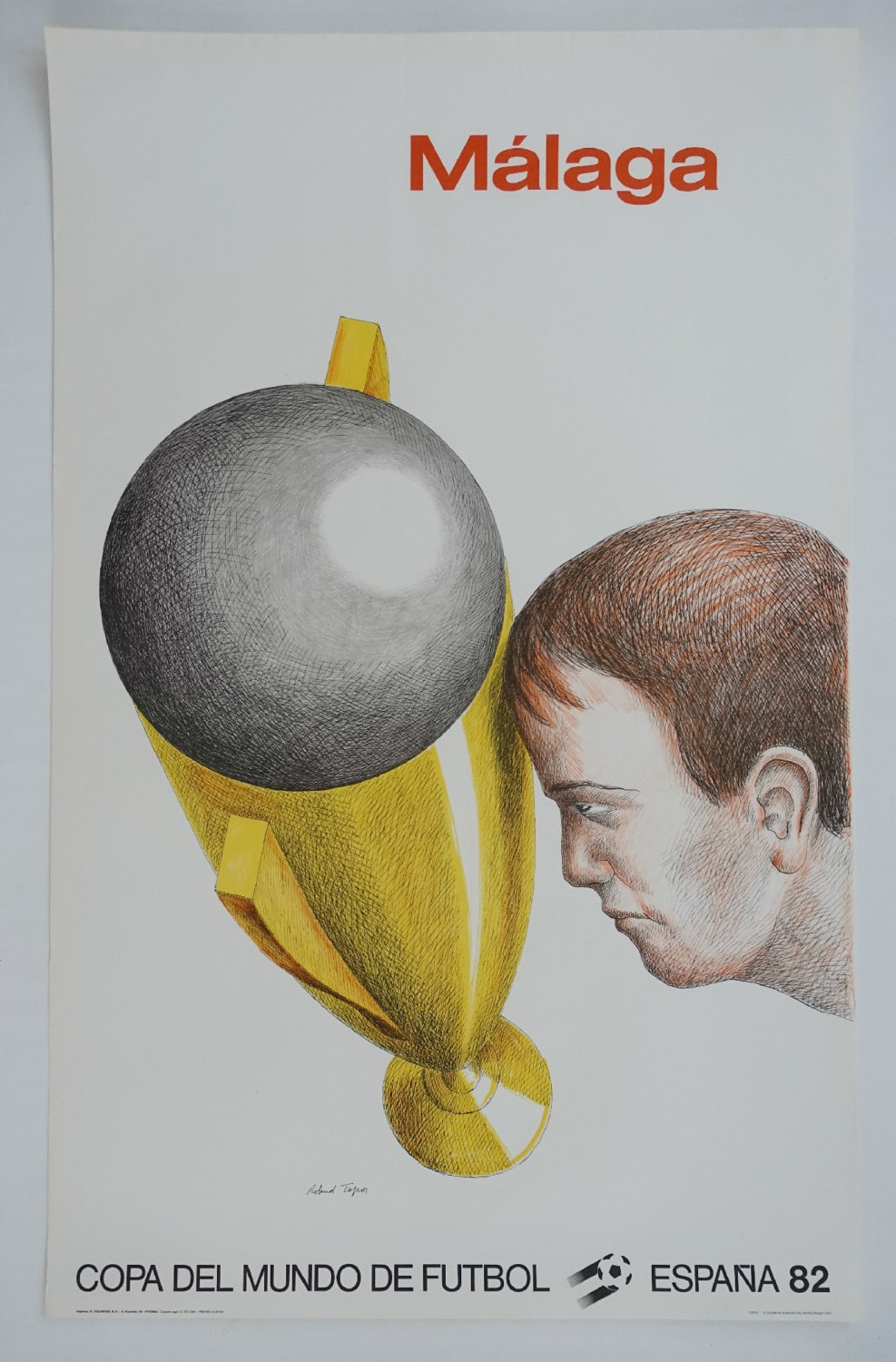 1982 World Cup Spain (Málaga) - Original Vintage Poster