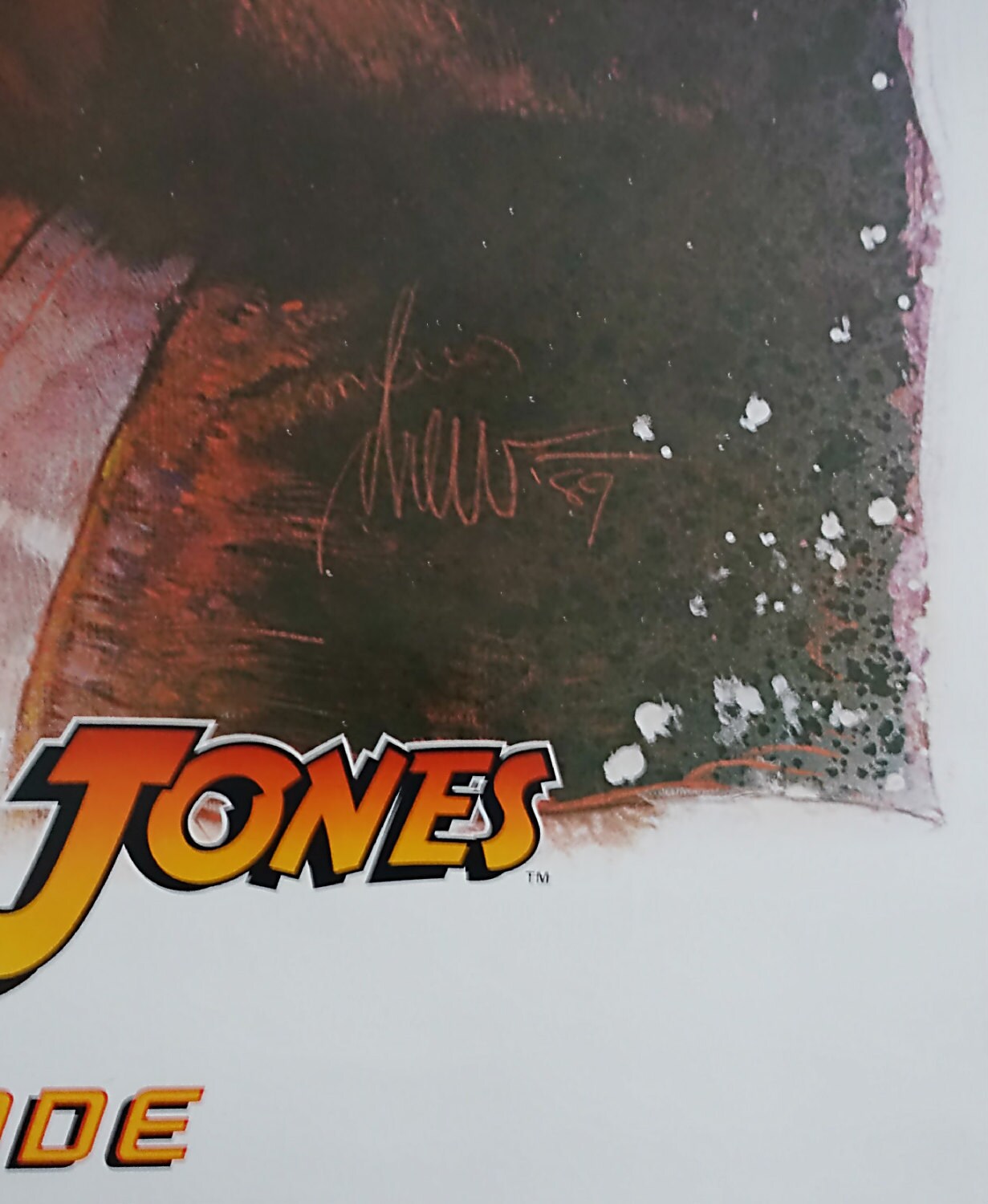1989 "Indiana Jones and the Last Crusade" Movie Poster - Original Vintage Poster
