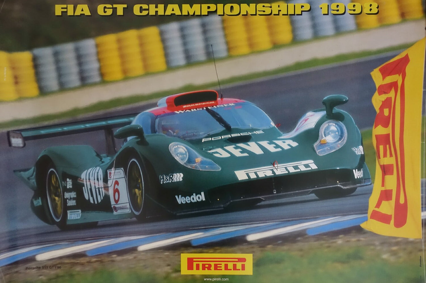1998 Pirelli Tires Advertisement - Original Vintage Poster