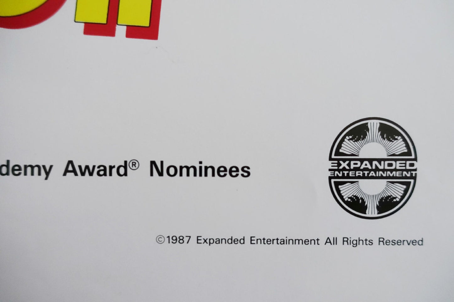 1987 Animation Festival - Original Vintage Poster
