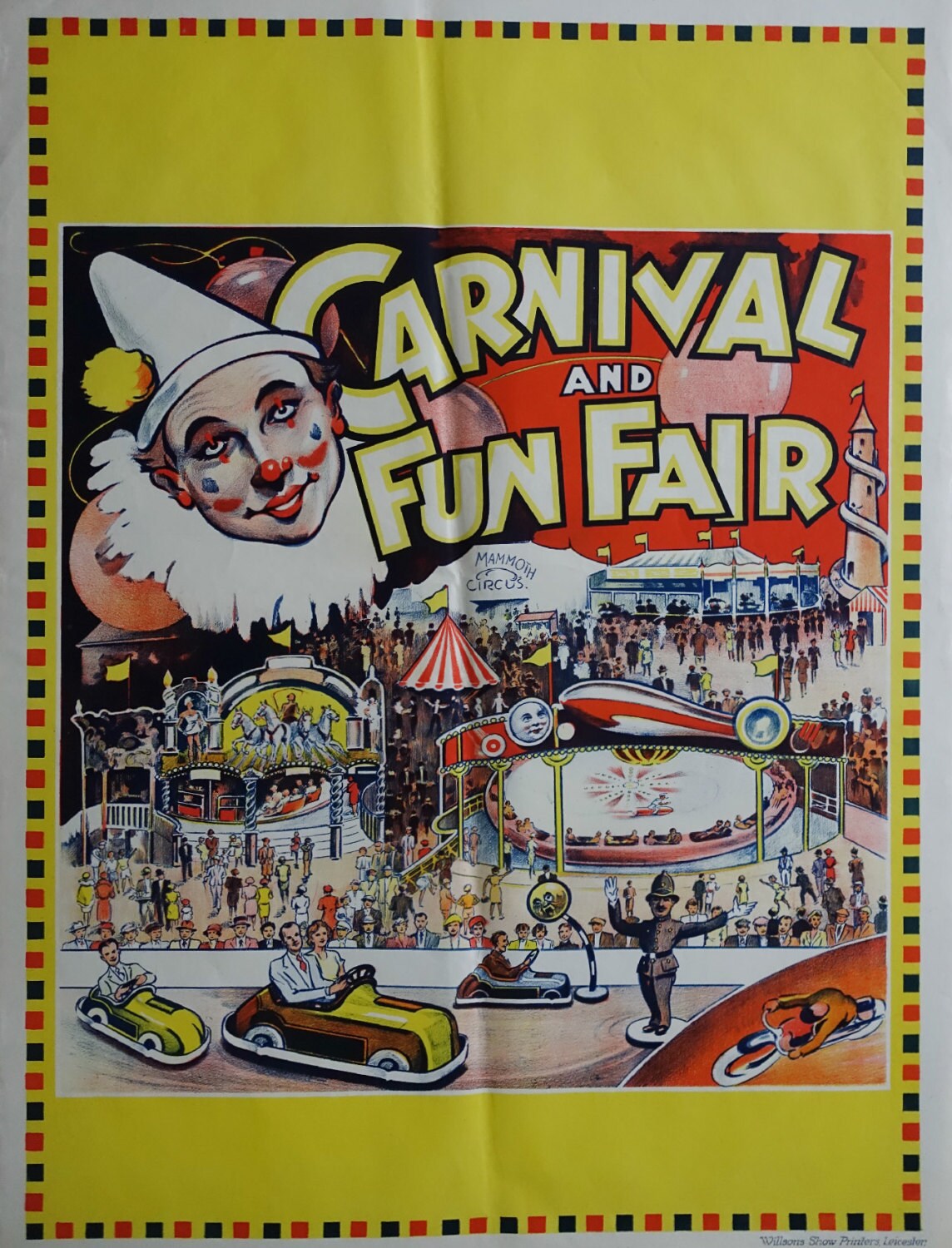1950s Carnival and Fun Fair (Mammoth Circus) - Original Vintage Poster