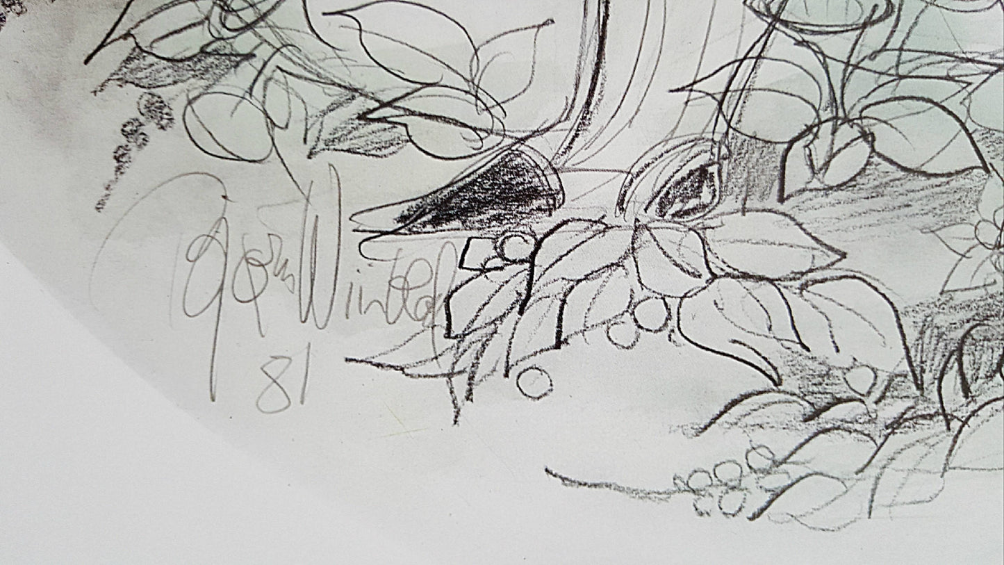 1981 Wiinblad Spring Art Poster II - Original Vintage Poster