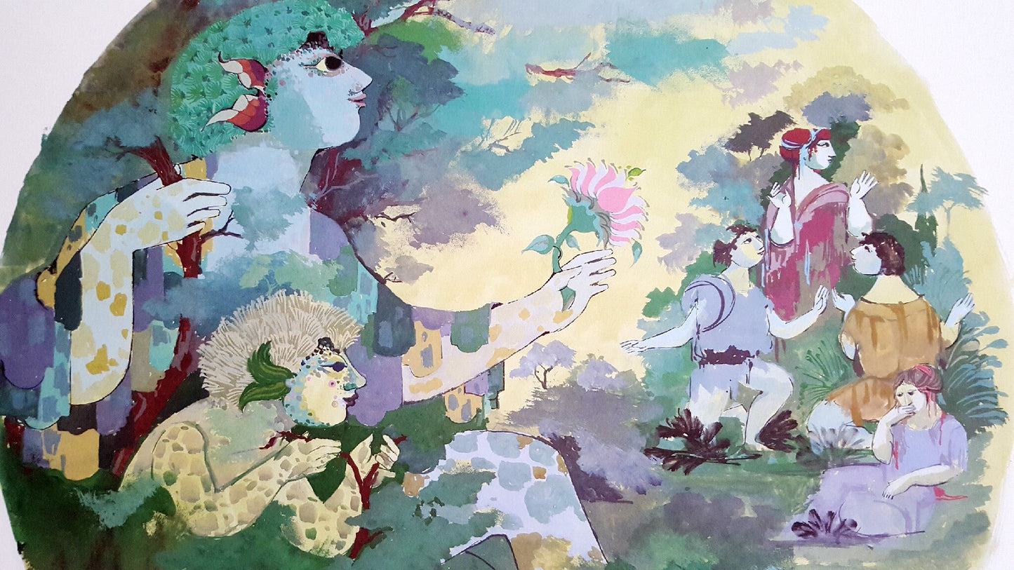 1970s Wiinblad God of Faunus II - Original Vintage Poster