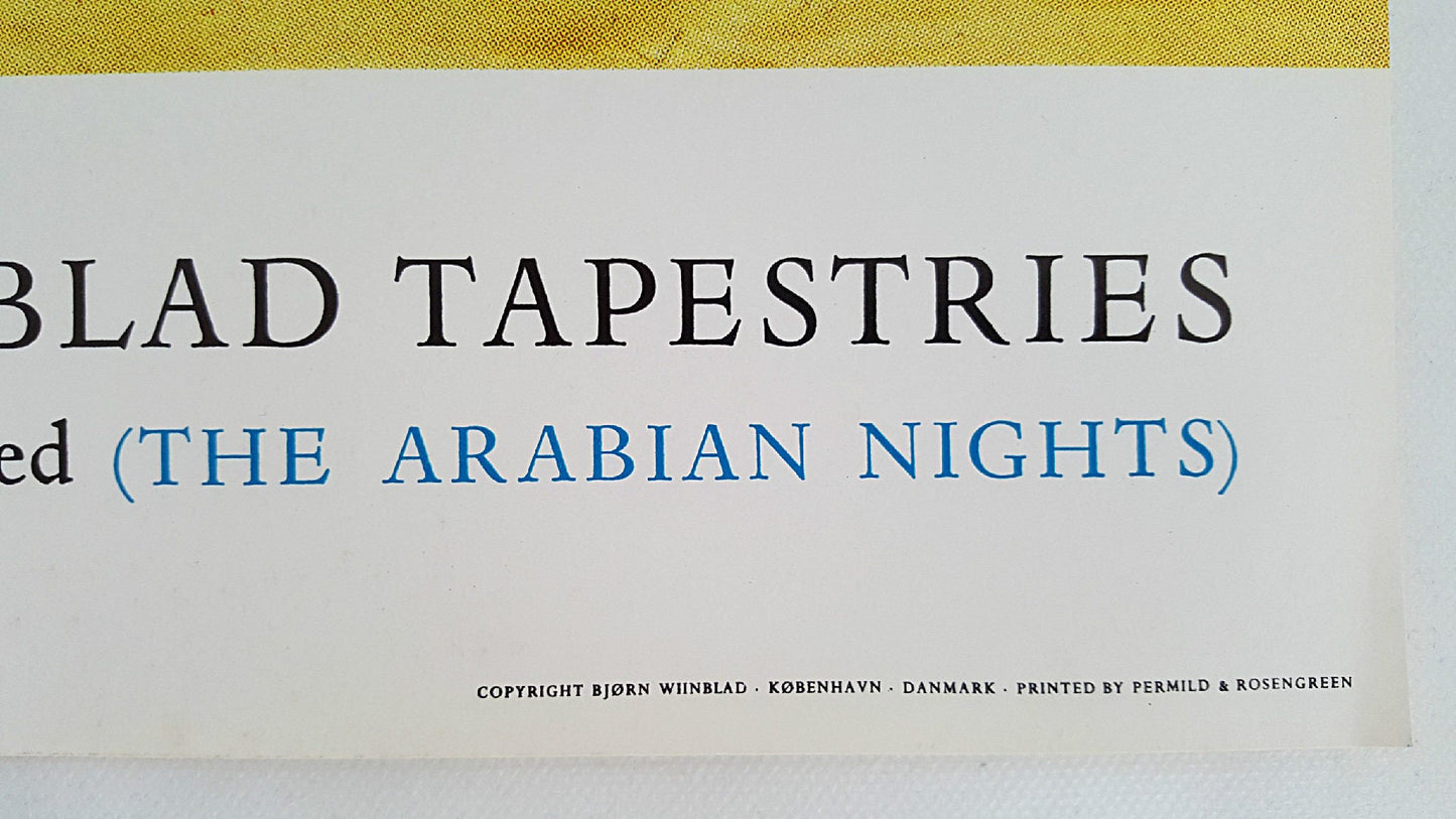 1972 The Wiinblad Tapestries - The Arabian Nights (Fifth Theme Large) - Original Vintage Poster