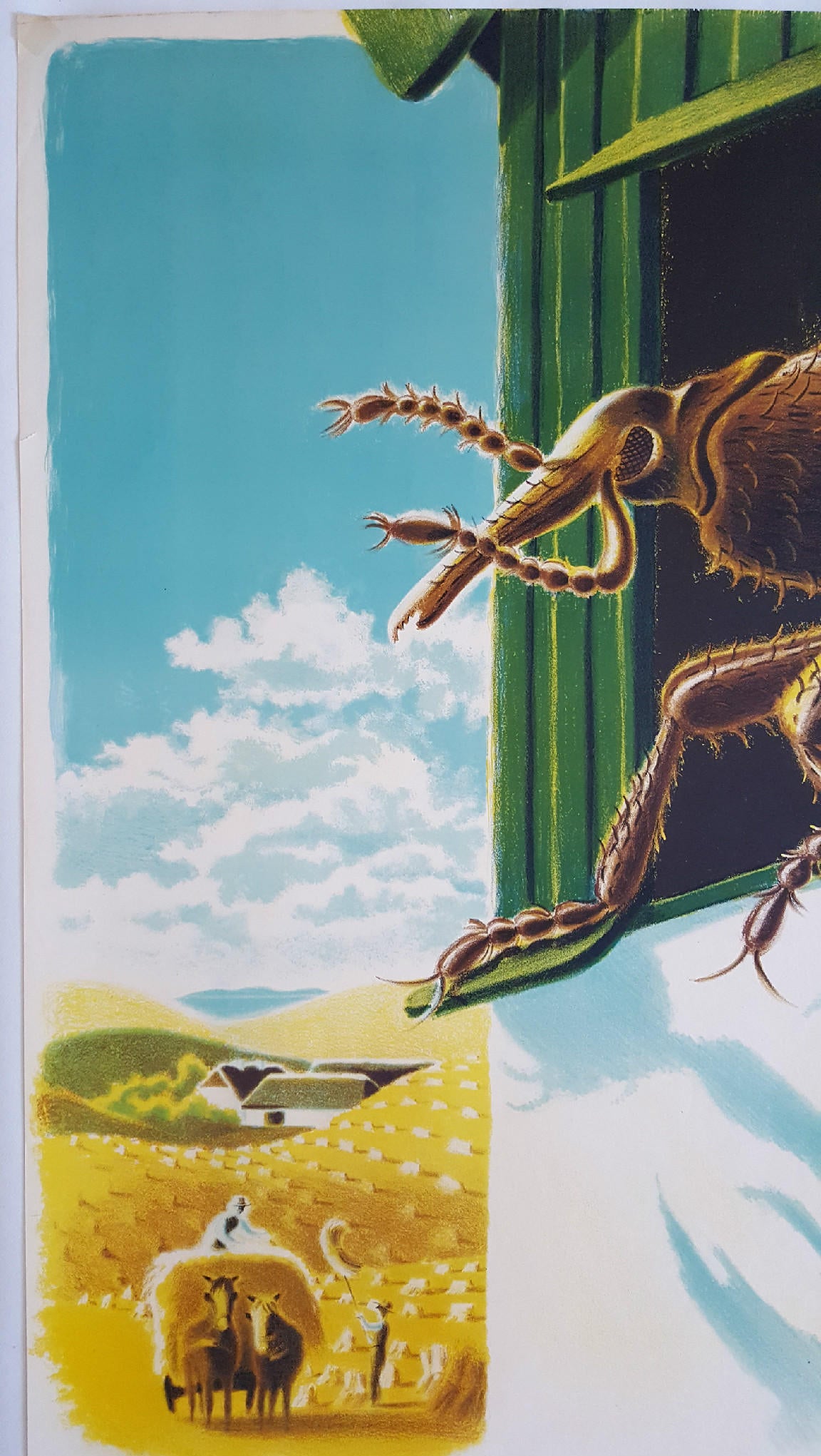 1940s Pest Campaign Poster by Aage Rasmussen - Original Vintage Poster