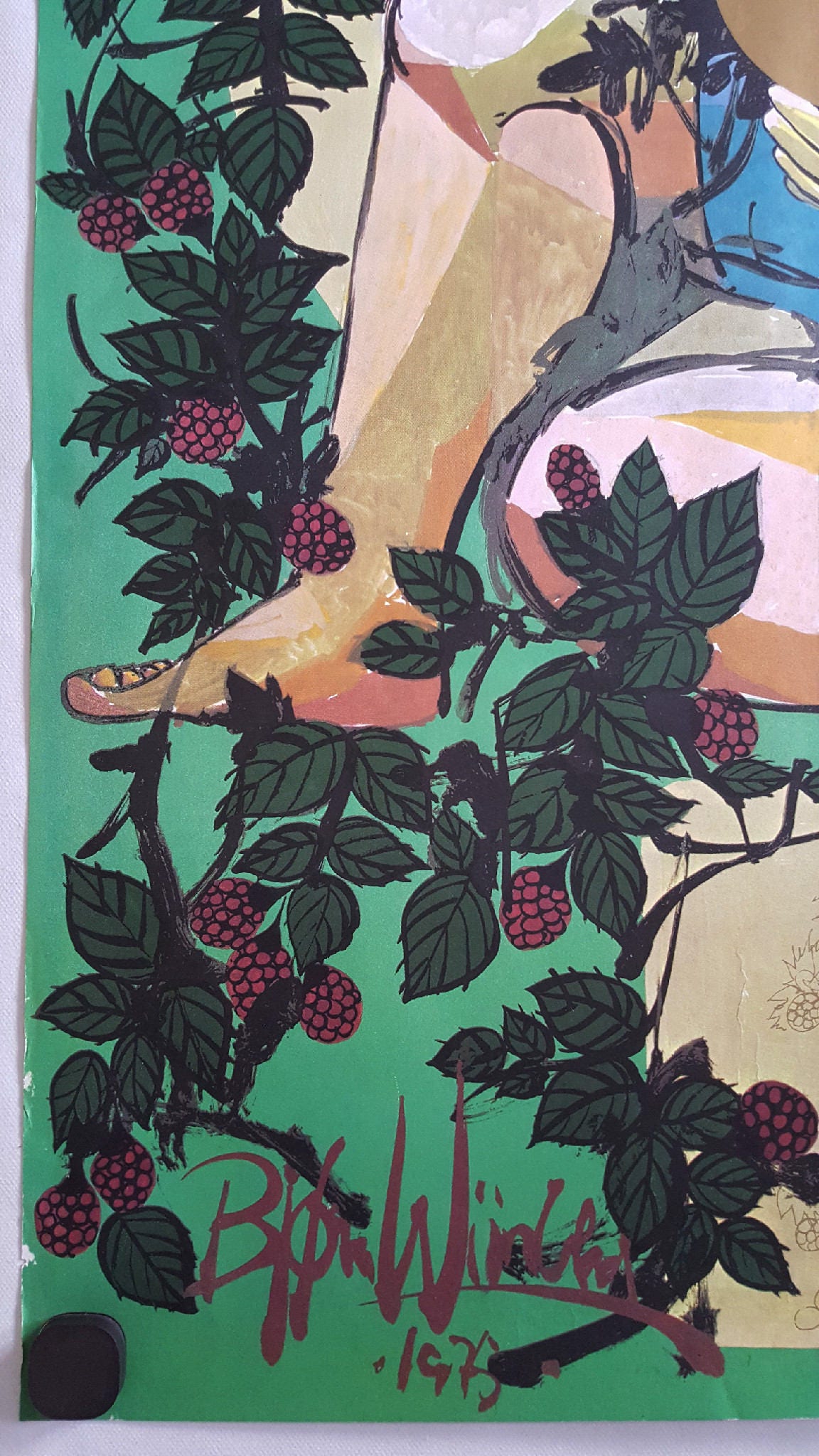 1975 Wiinblad's Golden Egg - Original Vintage Poster