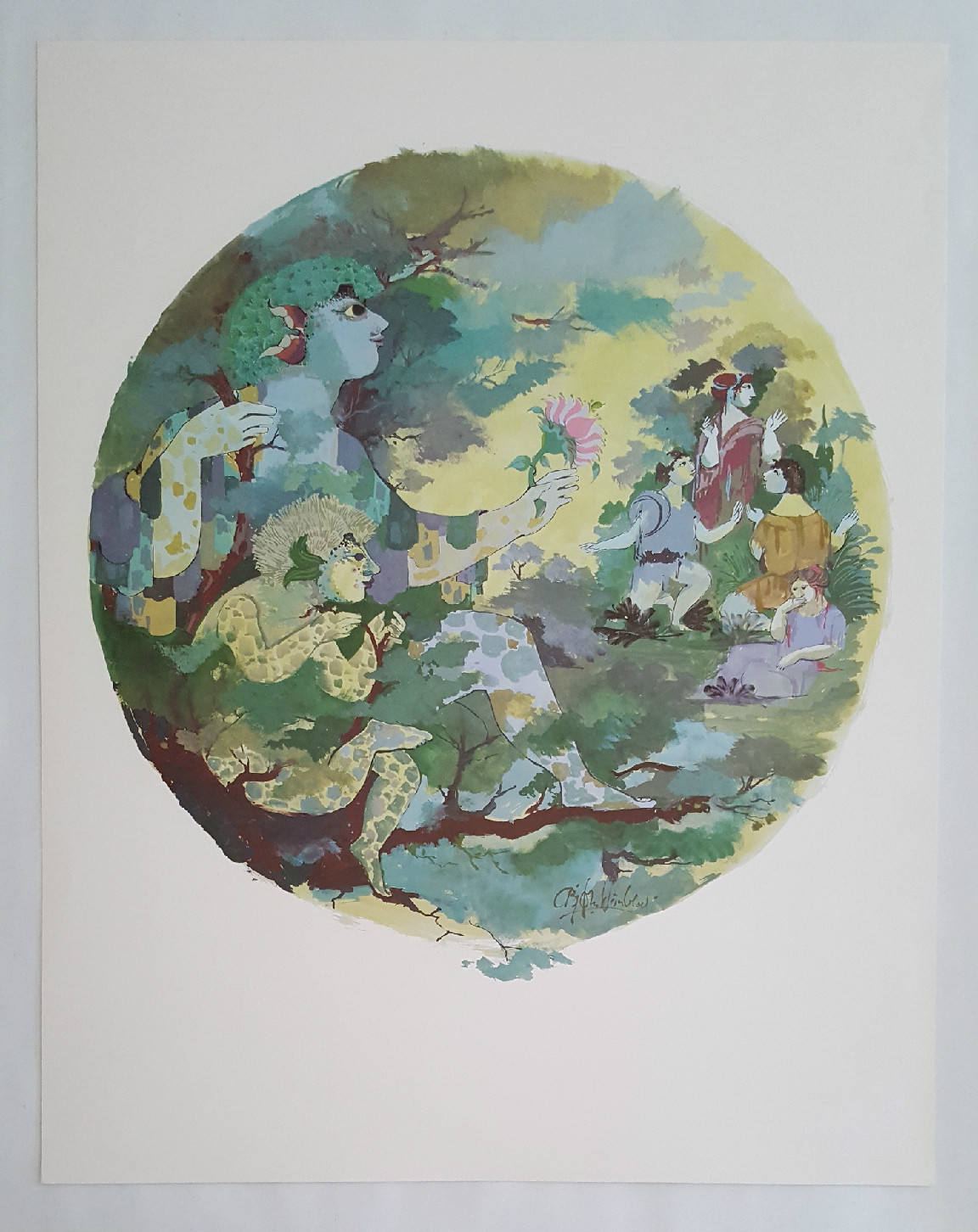 1970s Wiinblad God of Faunus II - Original Vintage Poster