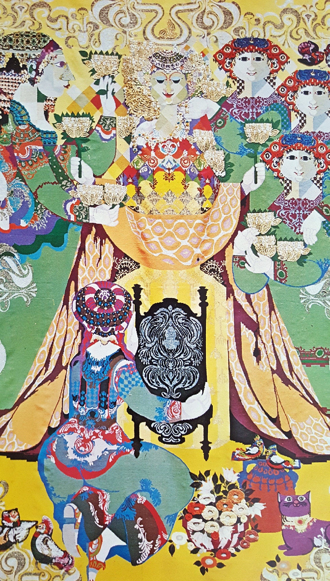 1972 The Wiinblad Tapestries - The Arabian Nights (Fifth Theme Large) - Original Vintage Poster