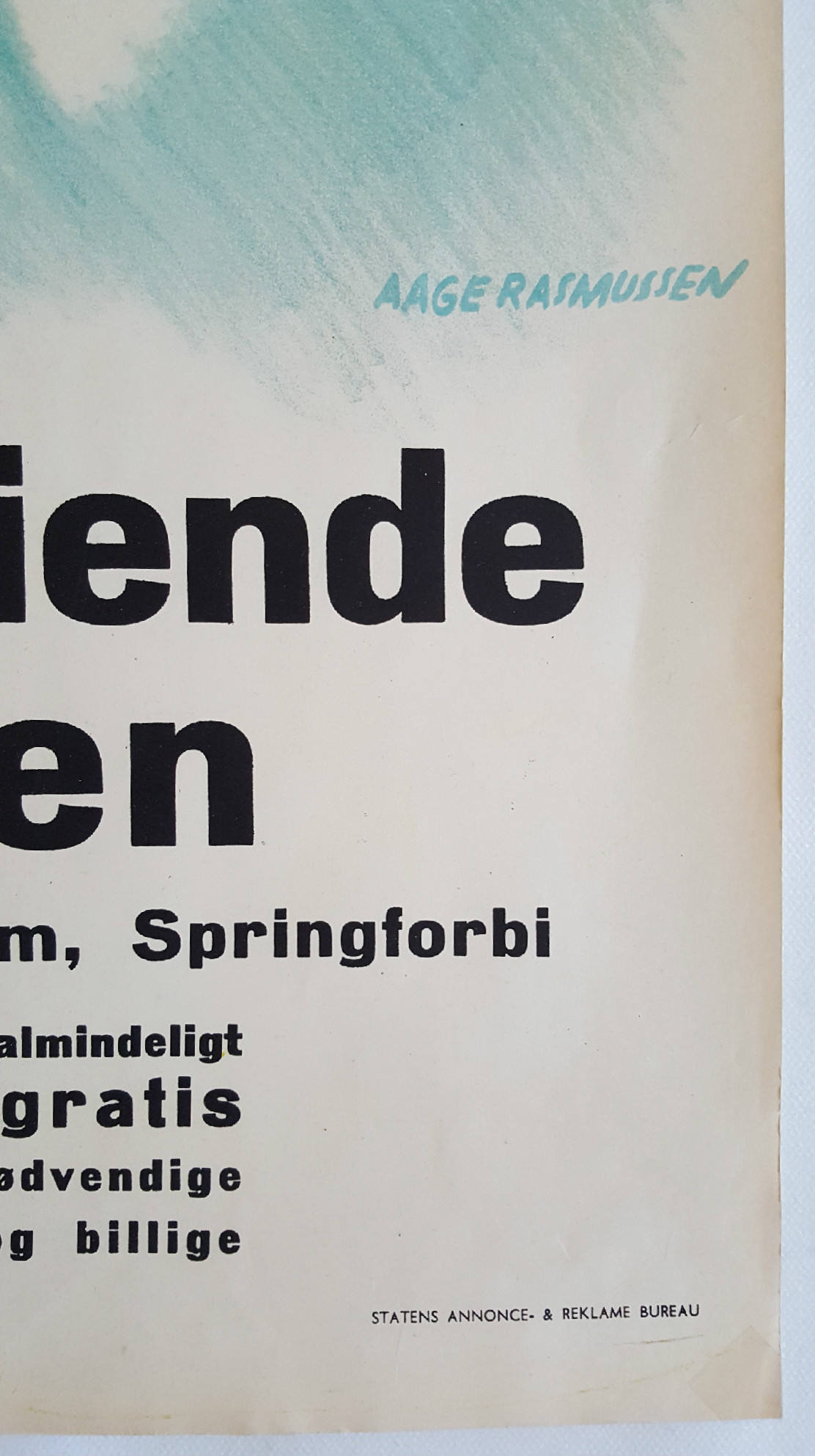 1940s Pest Campaign Poster by Aage Rasmussen - Original Vintage Poster