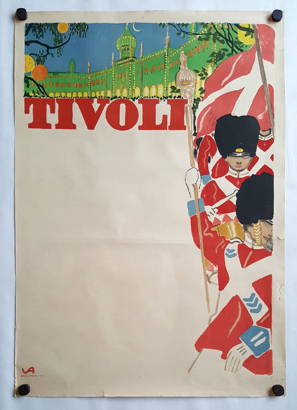 1911 Tivoli Gardens by Valdemar Andersen - Original Vintage poster