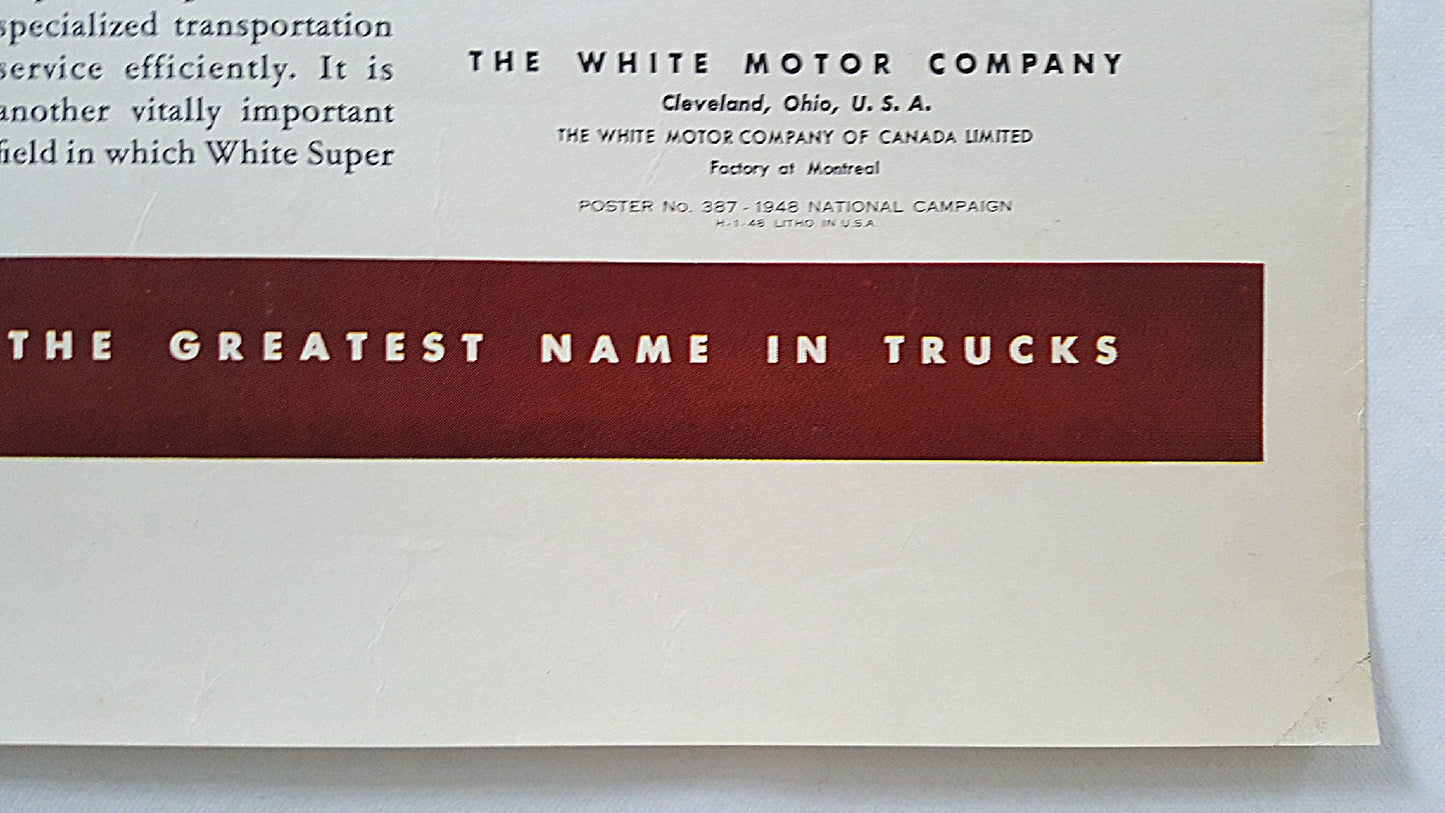 1948 White Motor Company - Original Vintage Poster