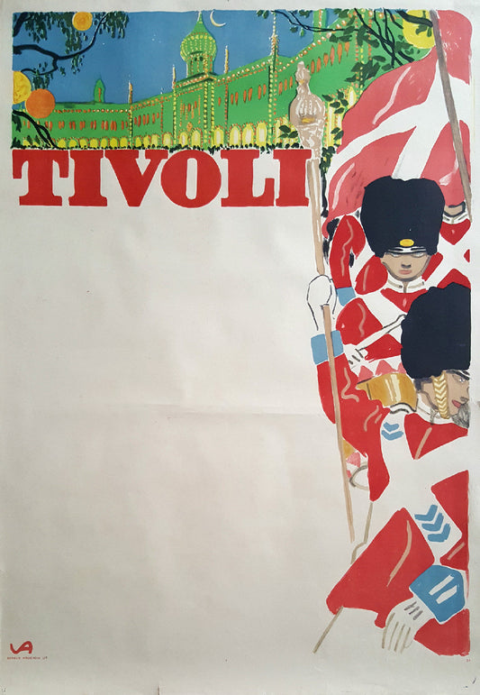 1911 Tivoli Gardens by Valdemar Andersen - Original Vintage poster