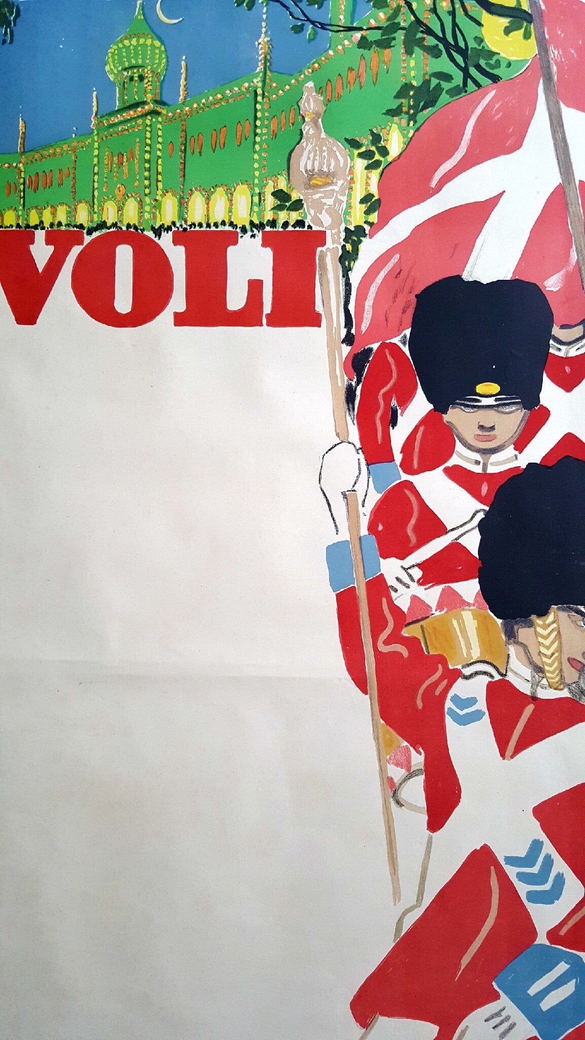 1911 Tivoli Gardens by Valdemar Andersen - Original Vintage poster