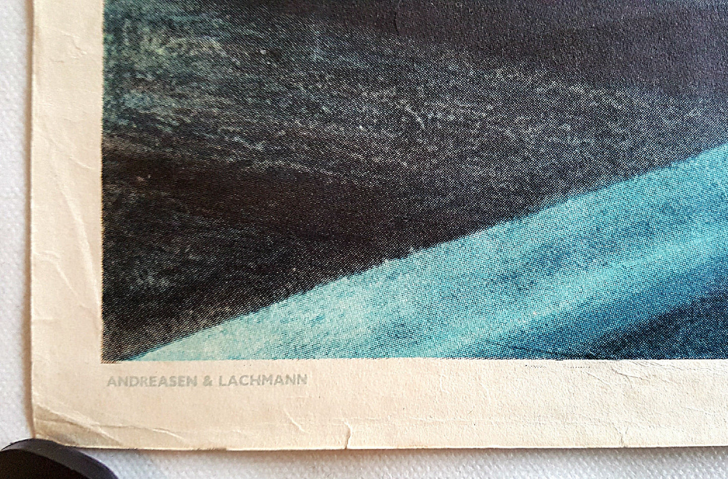 1950 Steam Locomotive by Aage Rasmussen for Danish State Rails - Original Vintage Poster