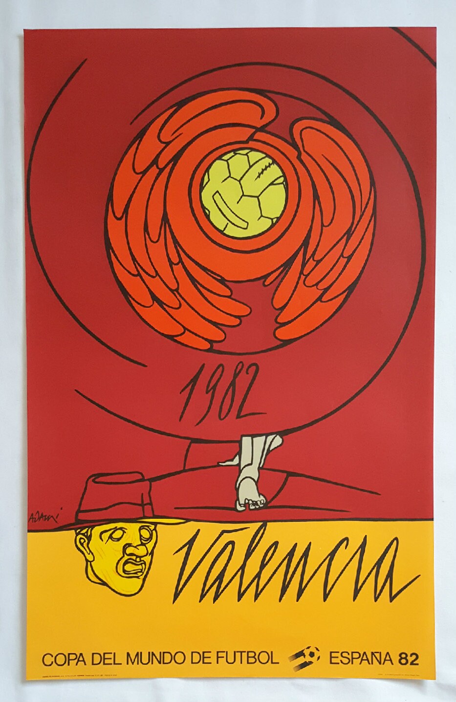1982 World Cup Spain (Valencia) - Original Vintage Poster