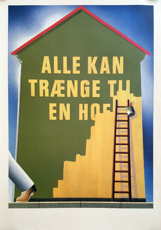 1980s Carlsberg Beer Ad by Joe Petagno (paint job) - Original Vintage Poster
