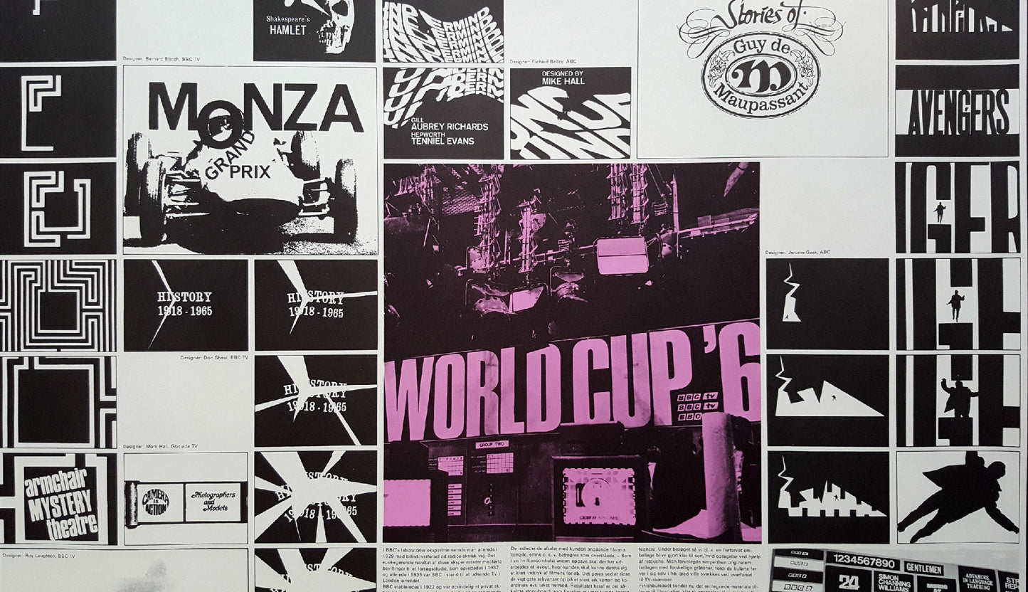 1966 London TV Graphics Art Poster - Original Vintage Poster