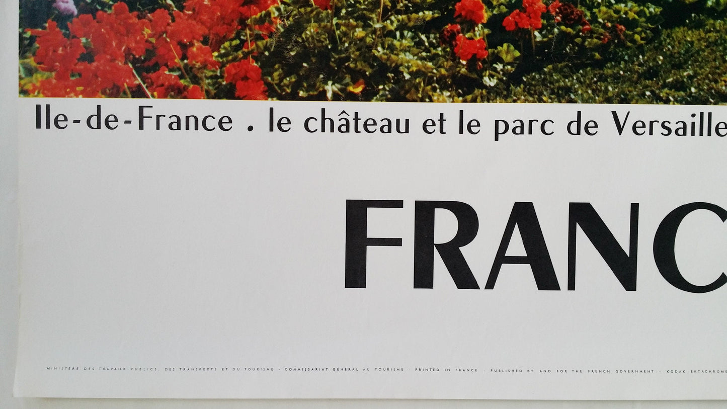 1960s France, Château de Versailles II - Original Vintage Poster