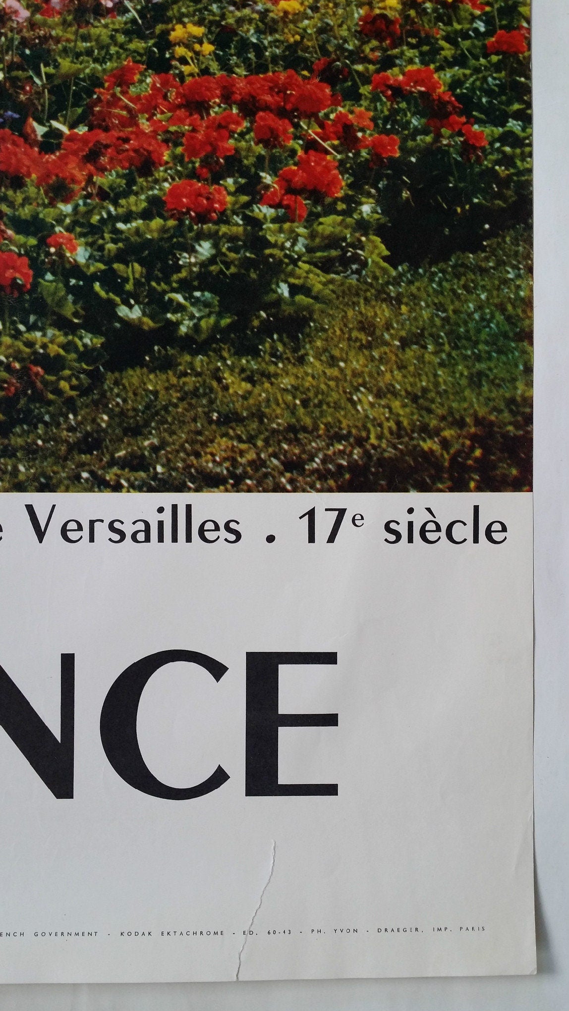 1960s France, Château de Versailles II - Original Vintage Poster