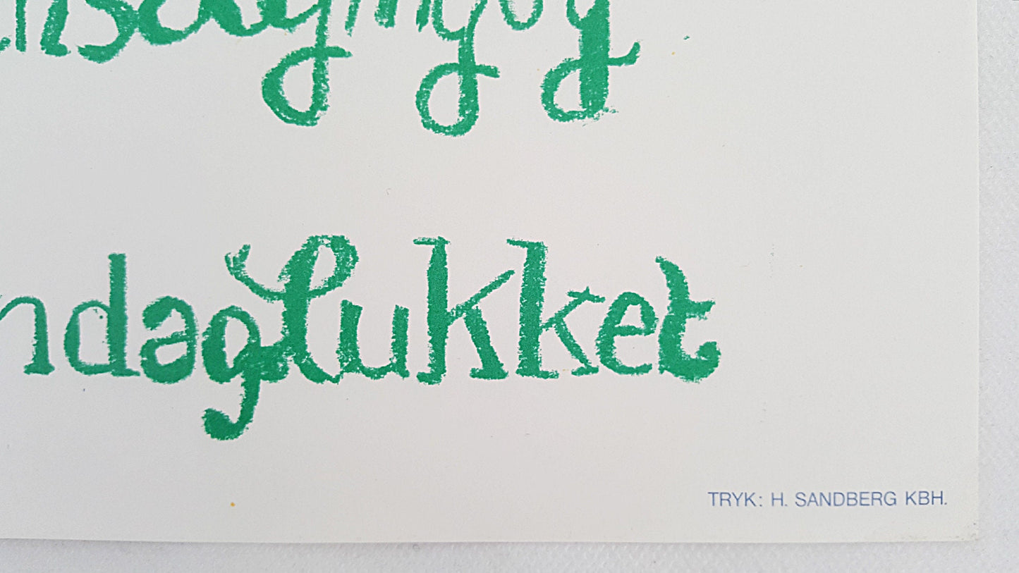 1972 Henry Heerup Bicycle Exhibition Poster - Original Vintage Poster