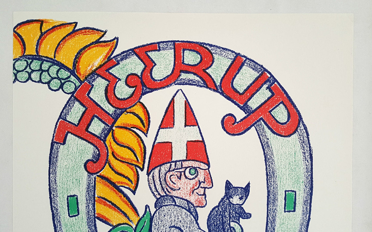 1972 Henry Heerup Bicycle Exhibition Poster - Original Vintage Poster